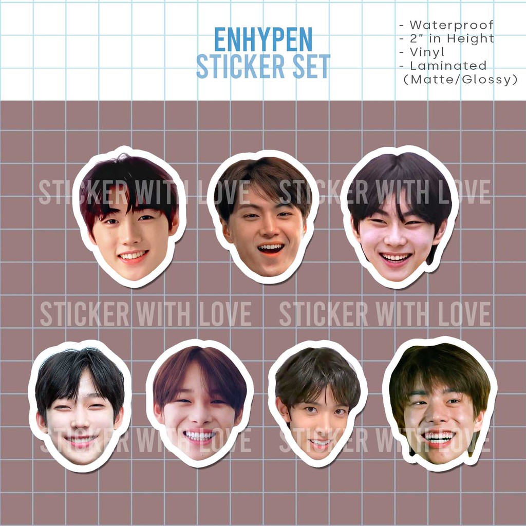 enhypen face sticker set shopee philippines