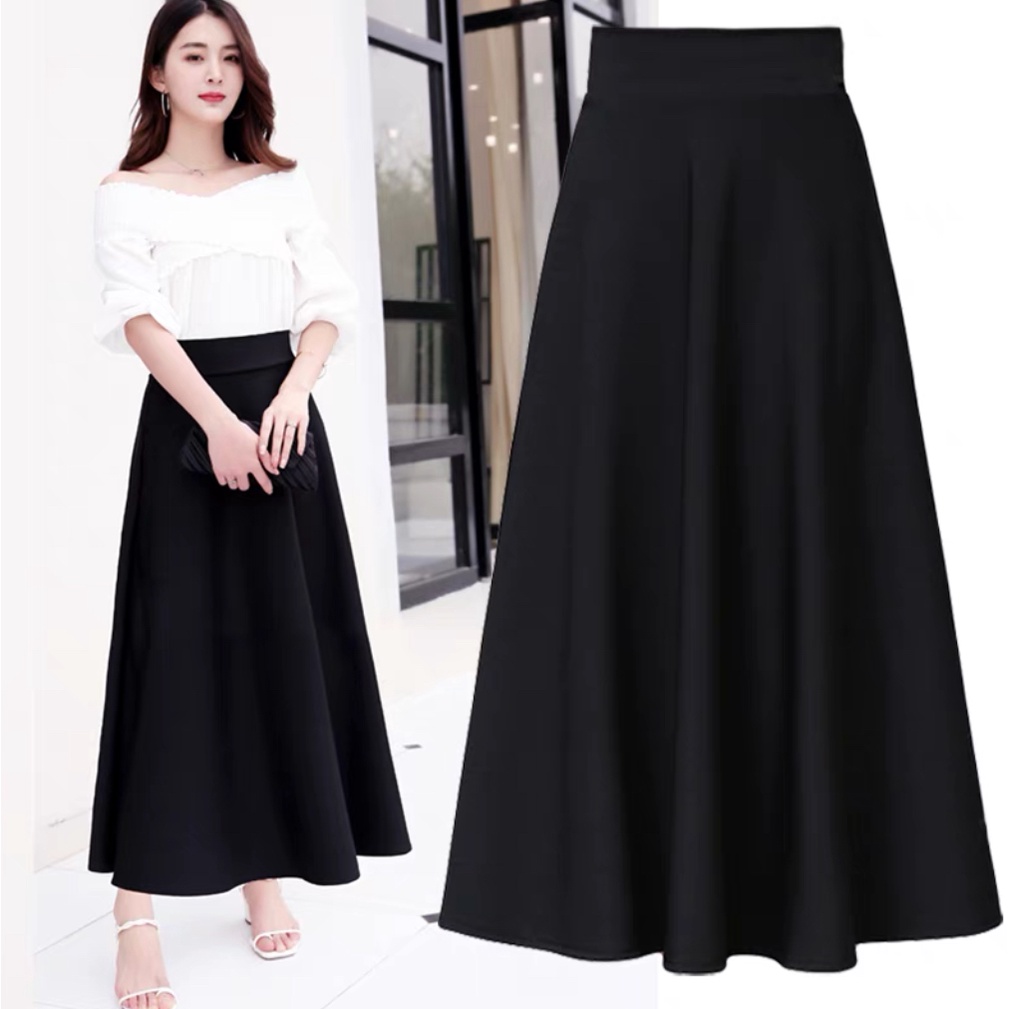 High Waist Sexy Maxi Skirt 25-28 Long Elegant | Shopee Philippines