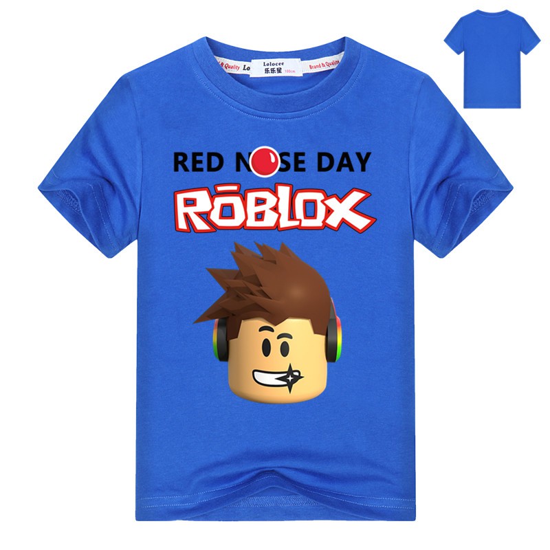 Girls Roblox Logo Game Short Sleeve T Shirt Cotton Tops Tee