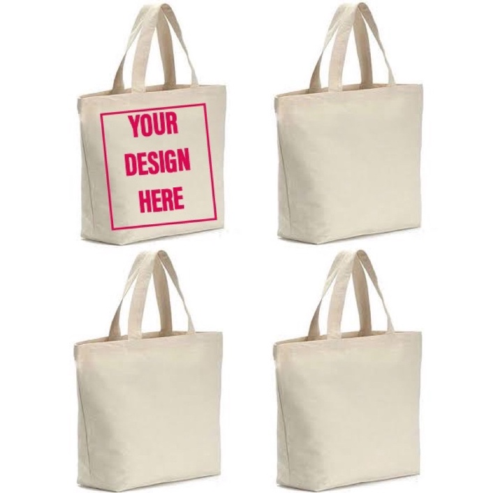 PASTEL COLOR CANVAS GROCERY TOTE BIG SIZE 15x14 and 16x15 can be ...