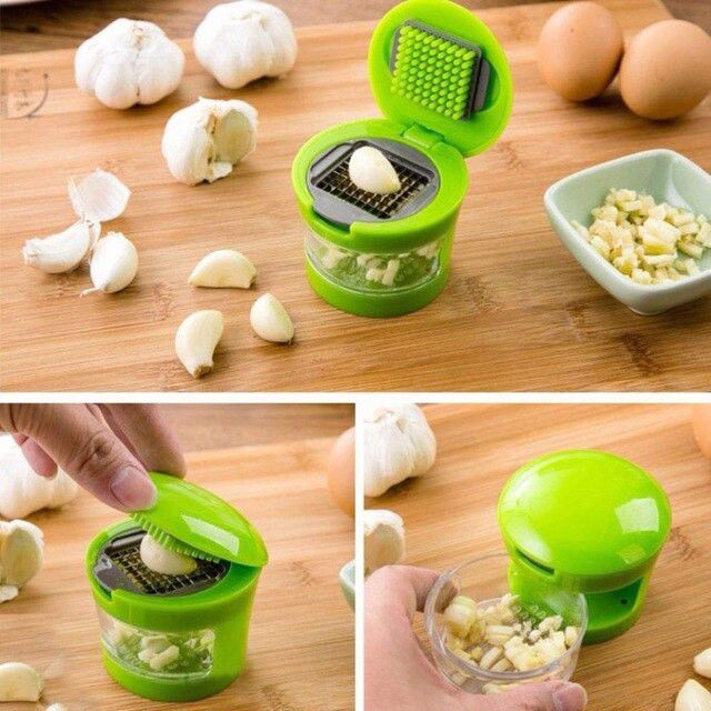 Kitchen Mini Garlic Press Green Onion Chopper Multifunction Garlic ...