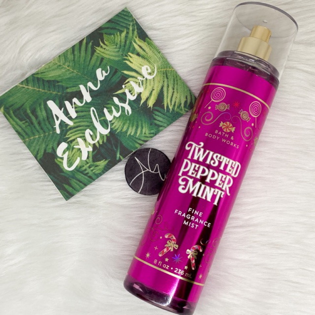 Authentic Bath & Body Works TWISTED PEPPERMINT Fragrance Mist | Shopee ...