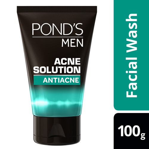 Ponds Men Acne Solution Antibacterial Anti Acne Face Wash For Clearer ...