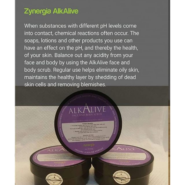Zynergia Alkalive Face And Body Scrub Shopee Philippines zynergia alkalive face and body scrub