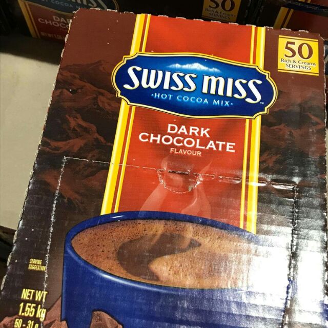 Swiss Miss Hot Cocoa Mix Dark Chocolate sold per piece/box | Shopee ...