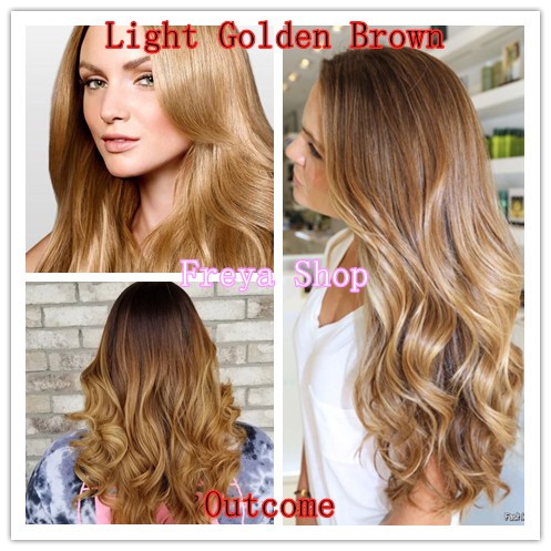 Light Golden Brown Hair Color With Oxidant 8 3 Bremod Permanent Hair Color Shopee Philippines