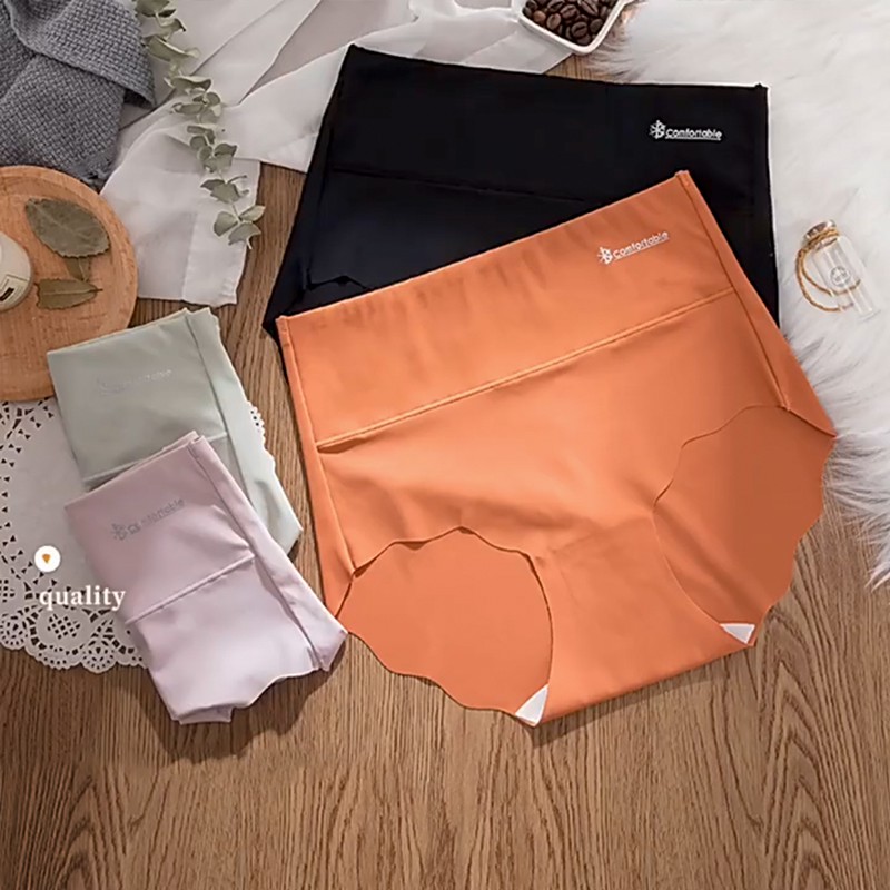 High Waist Panty Brief Ice Silky Airism Seamless Soft Comfortable Sexy