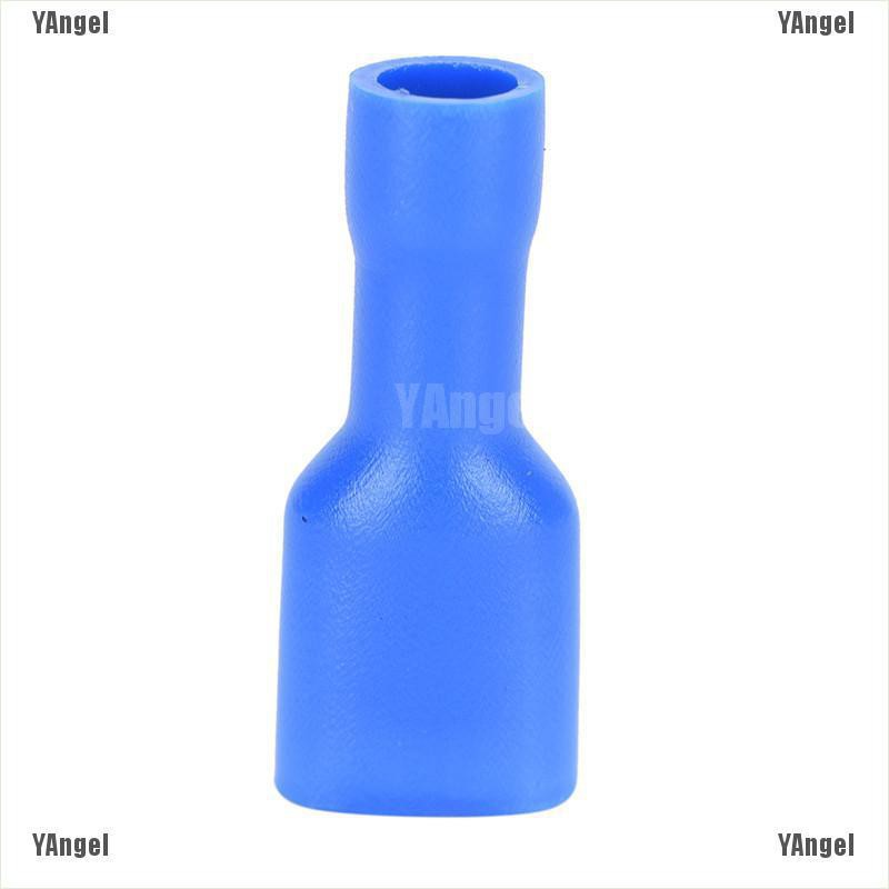 【Angel】100x Female&Male Spade Insulated Connectors Crimp Electrical Wire Terminal Blue