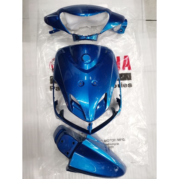 Mio Sporty Front Fairings Glossy Blue Genuine Yamaha Shopee Philippines