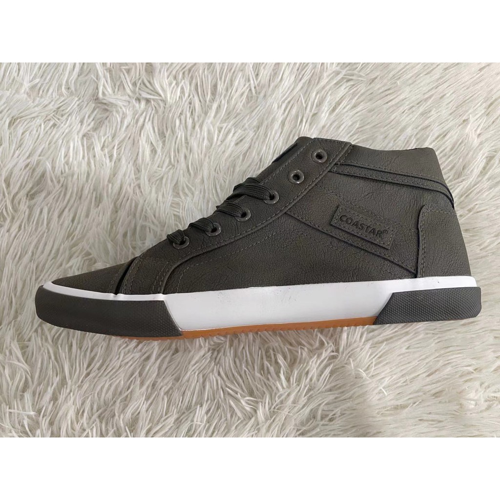 COASTAR causal leather high cut shoes for men#896 | Shopee Philippines