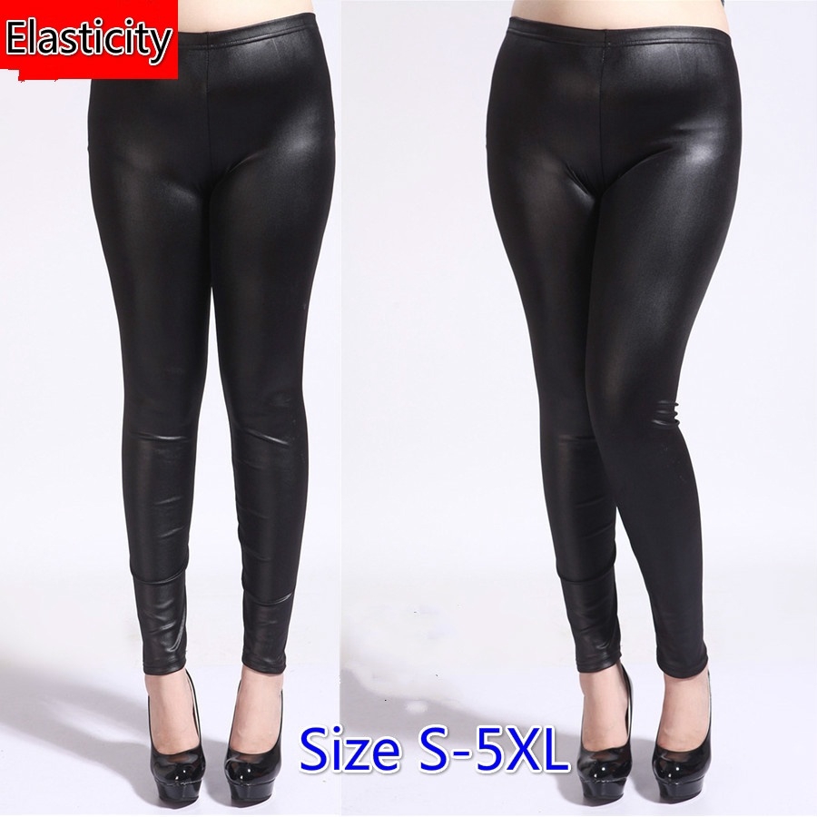 women's plus size leather pants