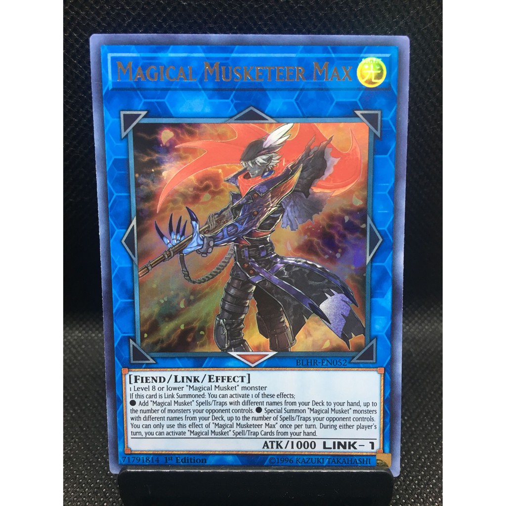 X1 YUGIOH MAGICAL MUSKETEER MAX BLHR-EN052 ULTRA RARE 1ST 
