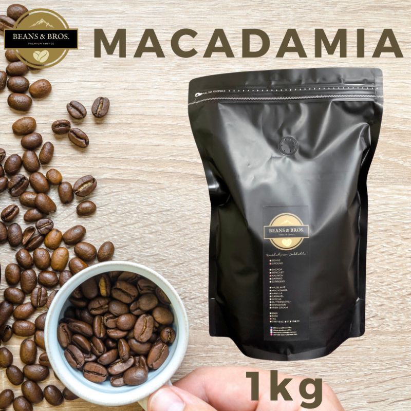 Macadamia nuts flavored aroma coffee 1kg Ground or Whole beans