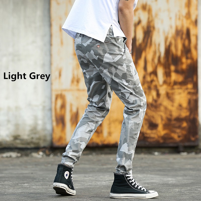 men's camo sweatpants with elastic ankles