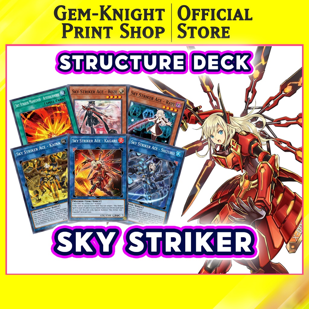 [Printed card] Yugioh Structure Deck Sky Striker Shopee Philippines