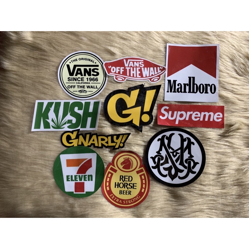 BRAND LOGO VINYL LAMINATED STICKERS | Shopee Philippines