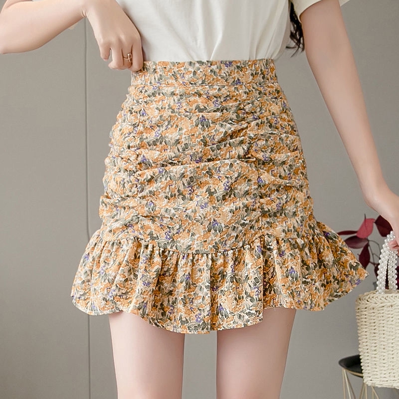 ruffle korean skirt