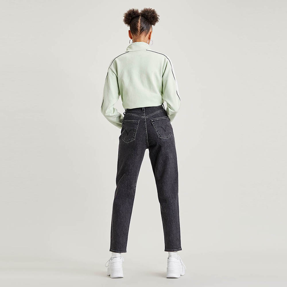 wide leg tapered jeans