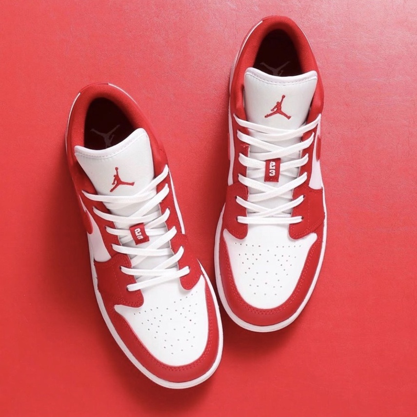 jordan shoes red and white