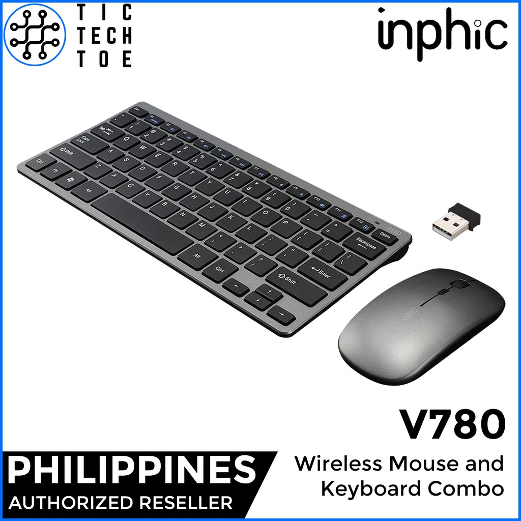 Inphic V780 Ultra-Thin Rechargeable 2.4G Wireless Mouse and Keyboard