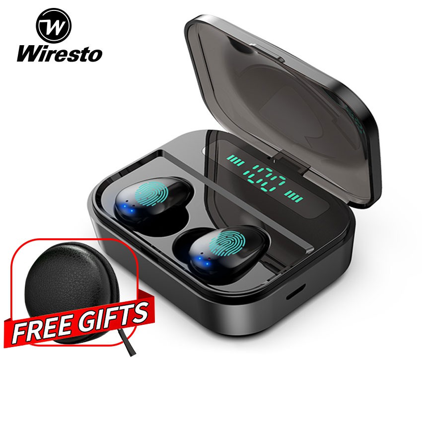 wiresto true wireless earbuds mini bluetooth earphone