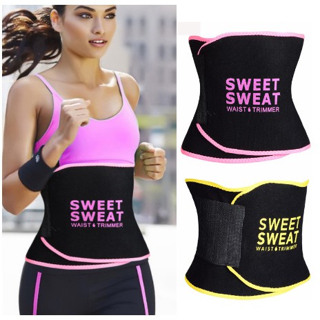 Sweet Sweat Adjustable Premium Waist Trimmer Abdominal Band Belt ...