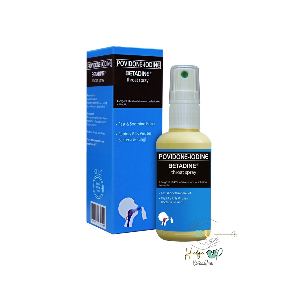POVIDONEIODINE BETADINE Throat Spray 50ml Shopee Philippines