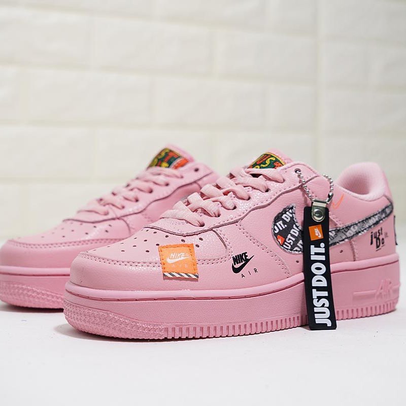 pink just do it air force 1