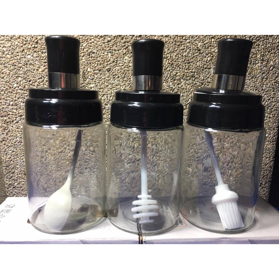 Airtight Glass Jar Condiments Storage
