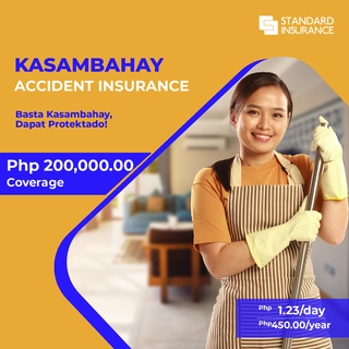 Standard Insurance Kasambahay Protect Plan - accident, motorcycle risk, medical and cash benefit