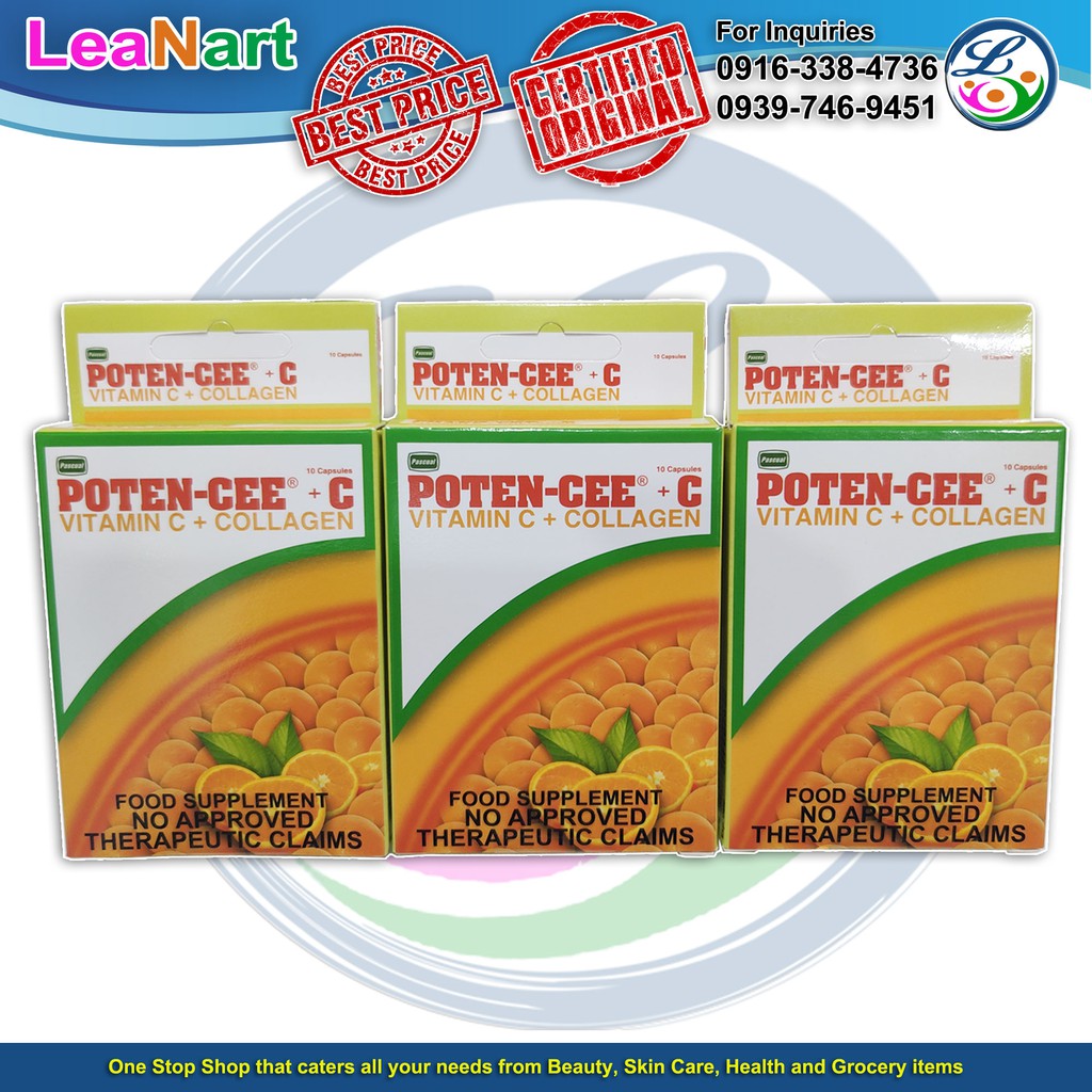 Potencee Plus C Collagen 30 Capsules Shopee Philippines