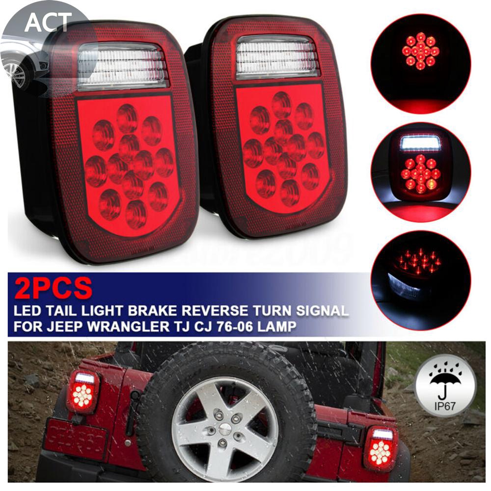 Turn Signal lights Parts Taillights Red For Jeep Wrangler TJ CJ 1976-2006  Exterior Durable | Shopee Philippines