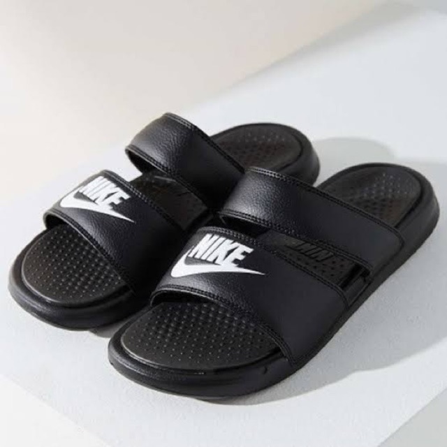 nike slippers two straps