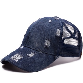 womens denim baseball cap