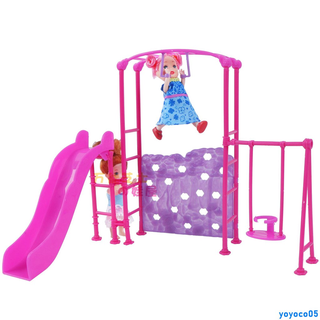 doll house with slide