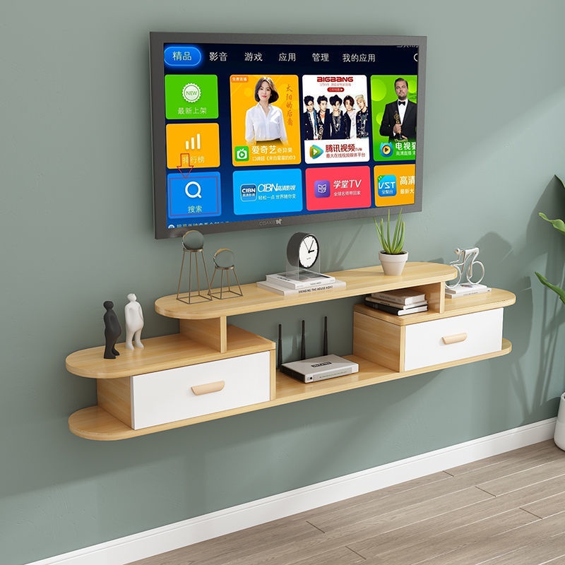 Hanging TV new small simple rural TV wall rack net red