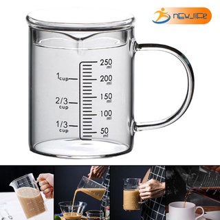 [Shiwaki5] Glass Measuring Cup with Lid with Handle Multi-Function for Kitchen #1