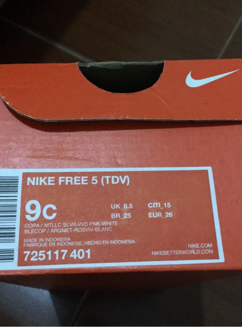nike 9c in cm