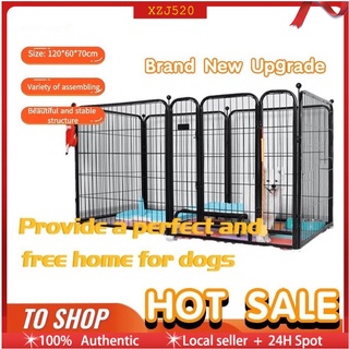 Adjustable Dog Cage Dog Fences Dog Playpen Size 60x60cm x 6 pcs Dog Kennel Pet Fence Pet Cage