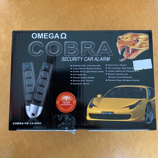 Omega Cobra SECURITY CAR ALARM 2021 NEW STOCK Shopee Philippines