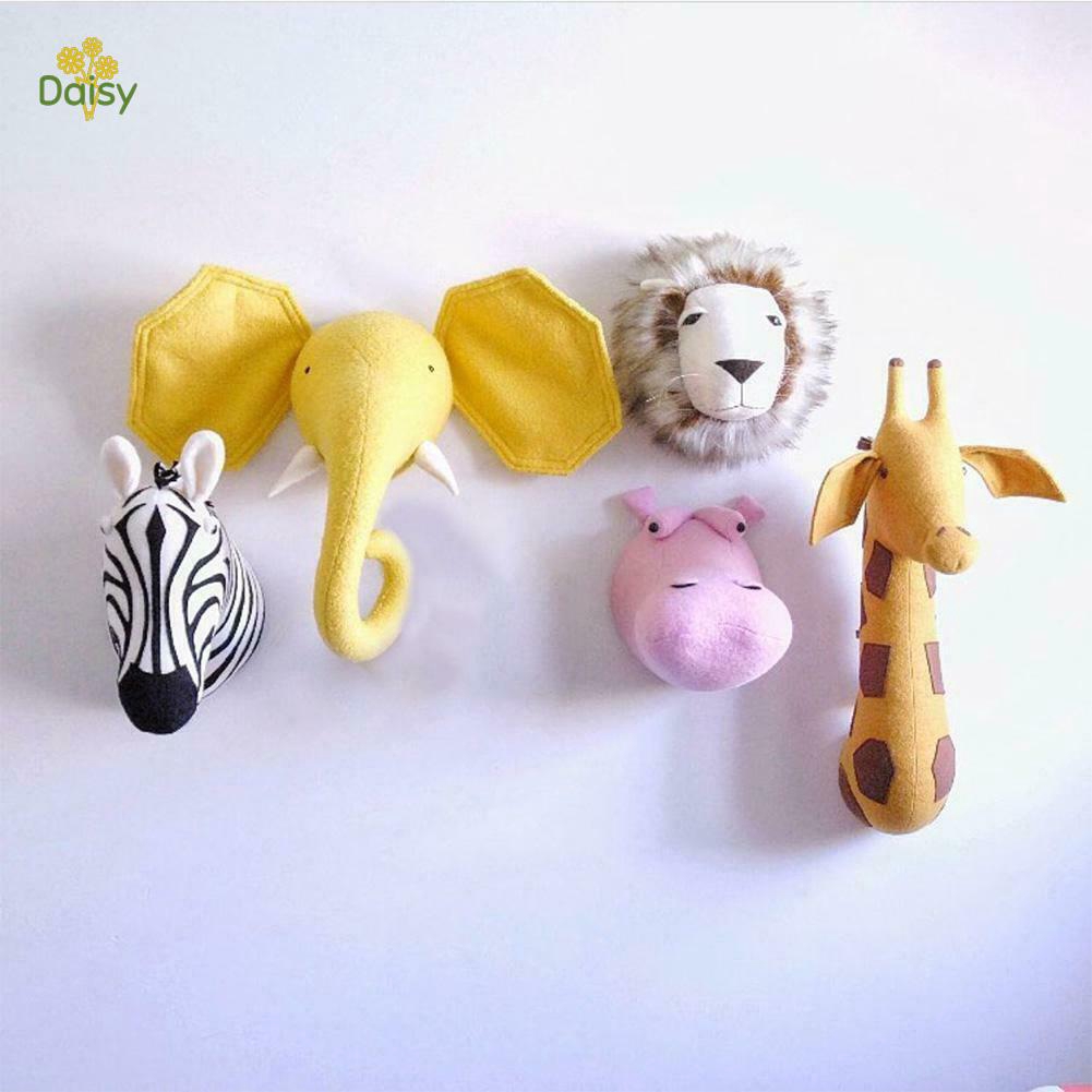 childrens animal head wall decor