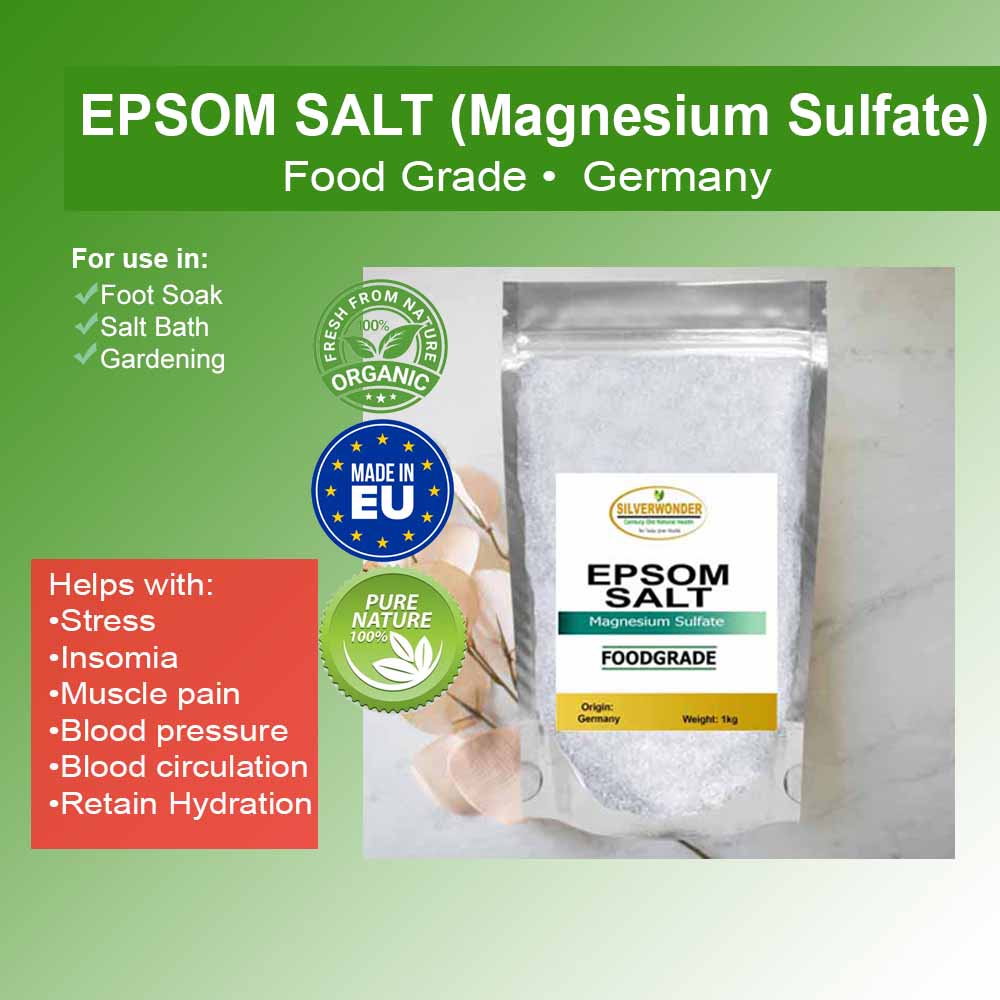 Bulk 2kgs Epsom Salt Magnesium Sulfate Food Grade Germany Shopee Philippines