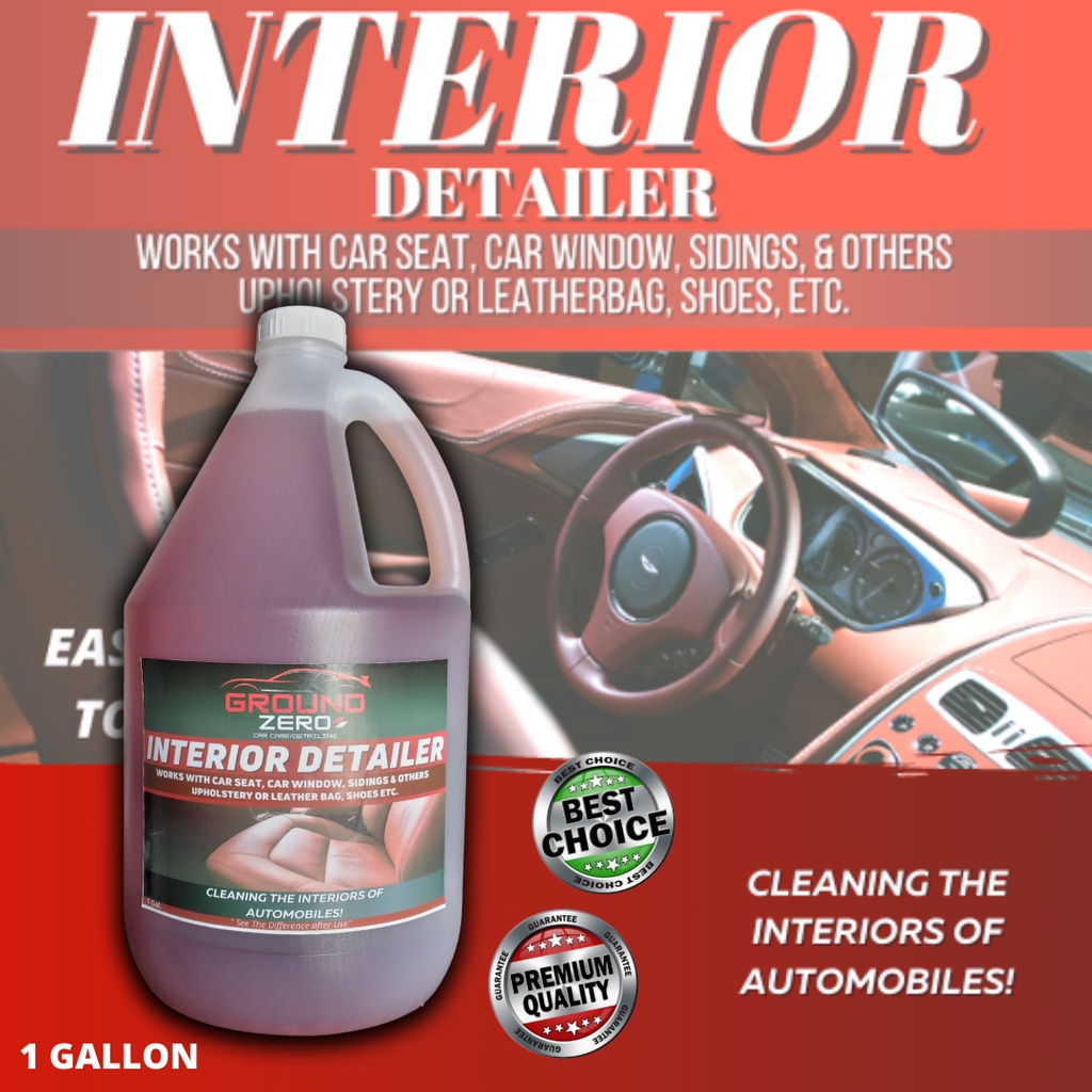 Ground Zero Car Care Premium interior detailer(1GALLON ) Car ceiling