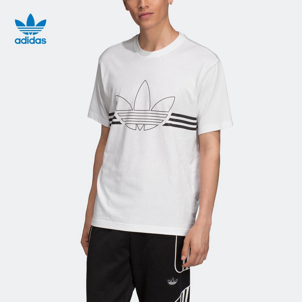 white and grey adidas shirt