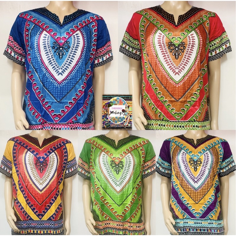 Dashiki Bohemian Batik Shirt (Unisex) | Shopee Philippines