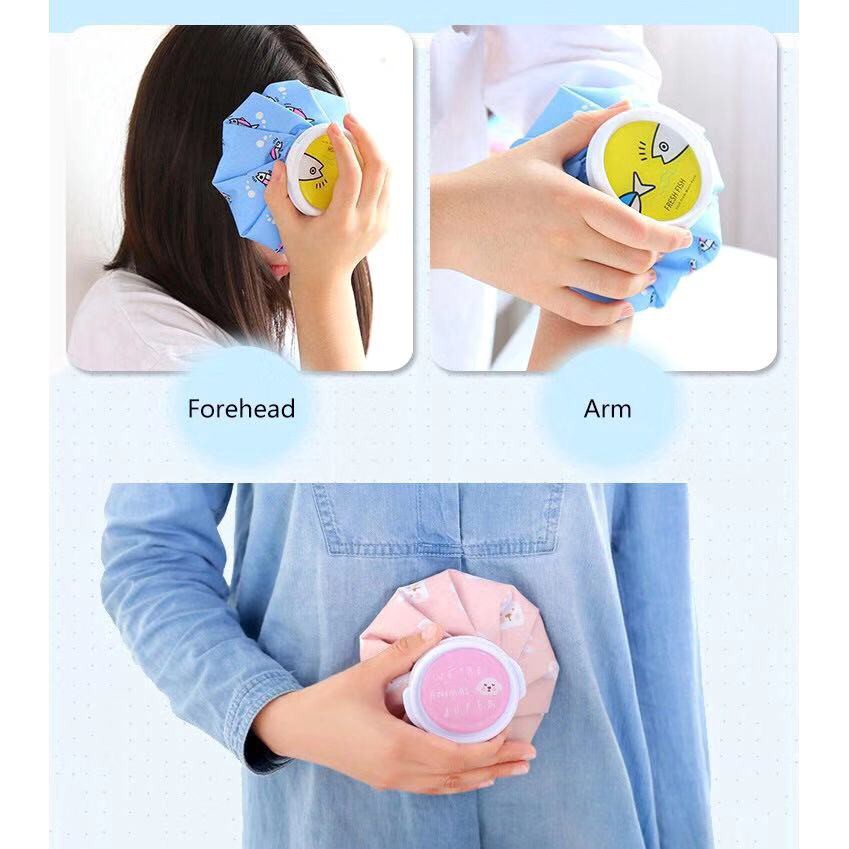 Cute Ice Hot Compress Bag Ice Bag Hot Water Bottle Bag Heat Bag Water-proof Explosion-proof