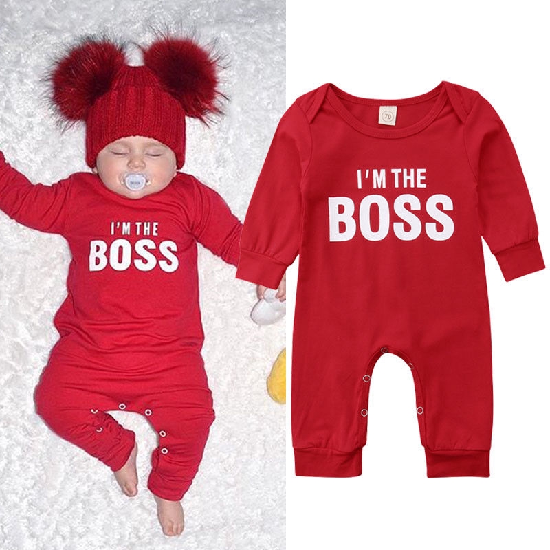 baby boy red romper