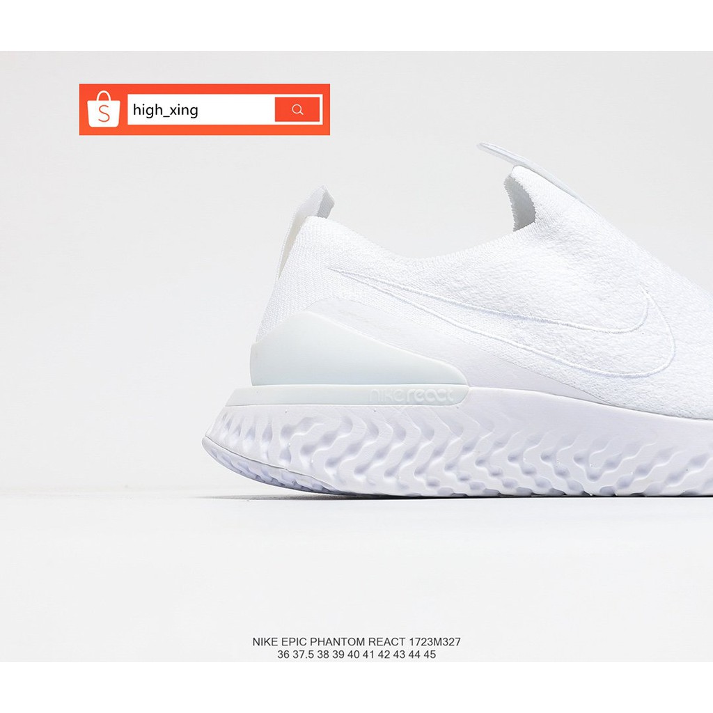 nike epic react phantom white