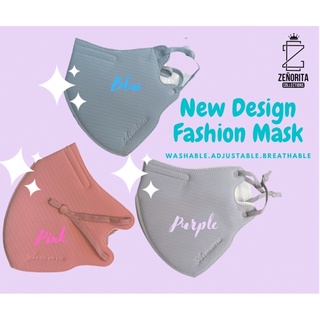 Fashion Mask Adjustable Washable Breathable Pure Cotton Plain Design