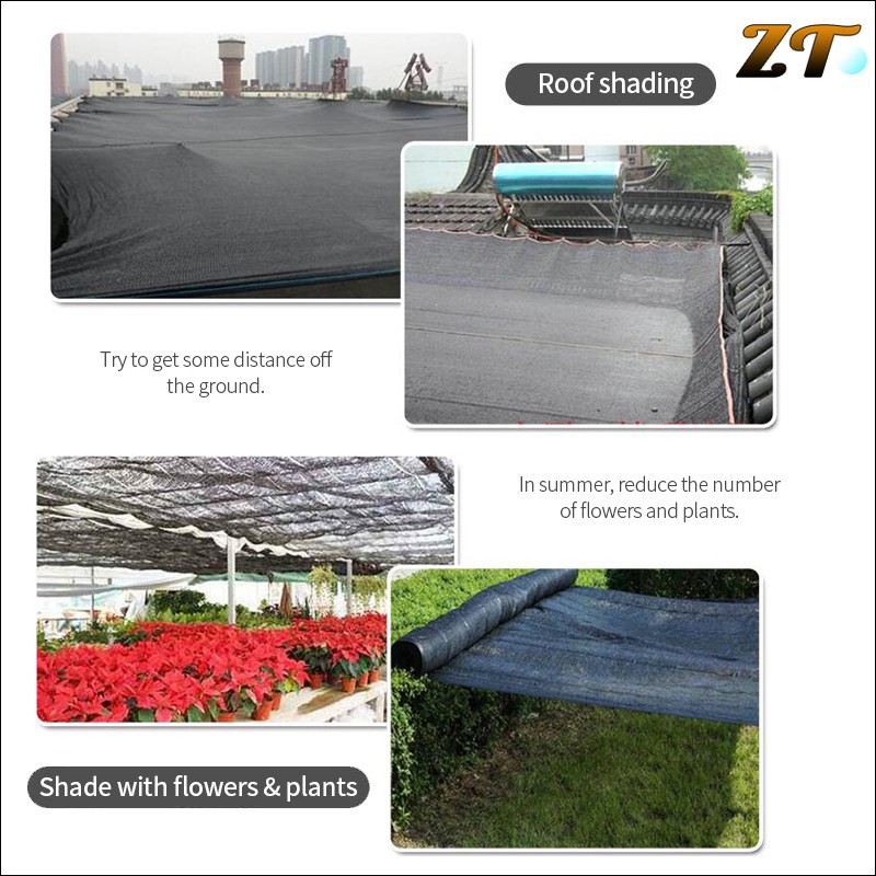 Anti-UV Sun Shade Net Shade Net Outdoor Garden Net Car Sunscreen Greenhouse Net Black Awning canopy